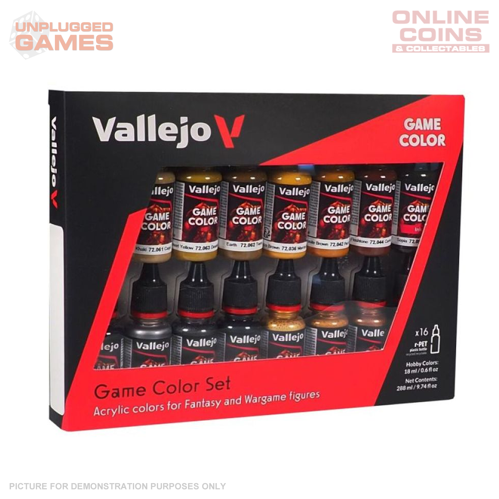 Vallejo - Game Colour - Leather & Metal 16 Colour Set
